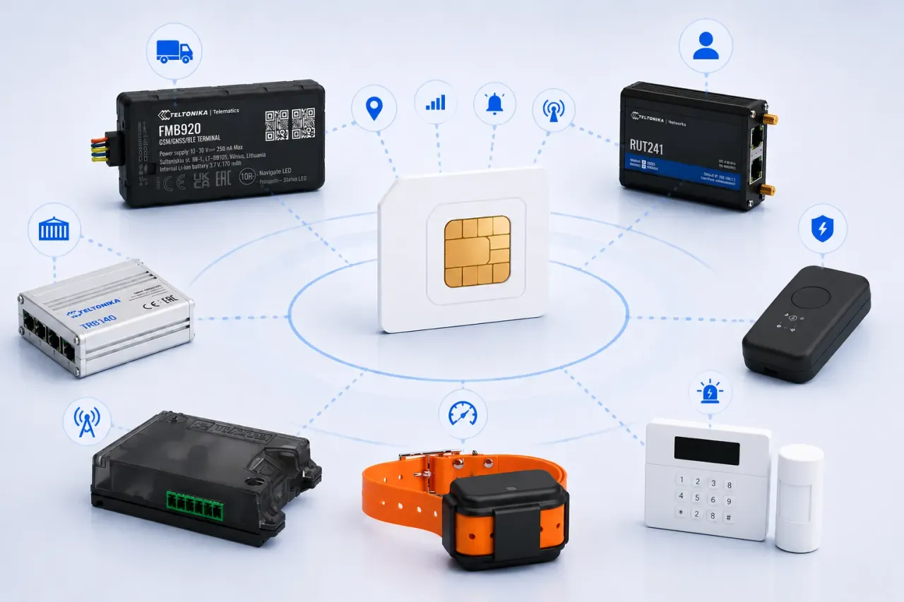 SIM-карта для GPS-трекера IoT M2M-роутера и 4G-модема