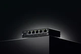 Teltonika TSW010 — Ethernet-порты на тёмном фоне