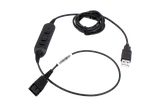 VT GN QD–USB(03) – кабель-адаптер з USB-A та контролером гучності, мікрофона й виклику
