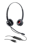 VT VT6300 UNC-D Duo 2MIC USB03-C/A – гарнітура з двома навушниками та пультом; на фото роз’єм USB-A