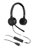 VTX208 Pro UNC-D Duo 3,5 мм + USB04: гарнитура, контроллер и разъёмы — общий вид подключения