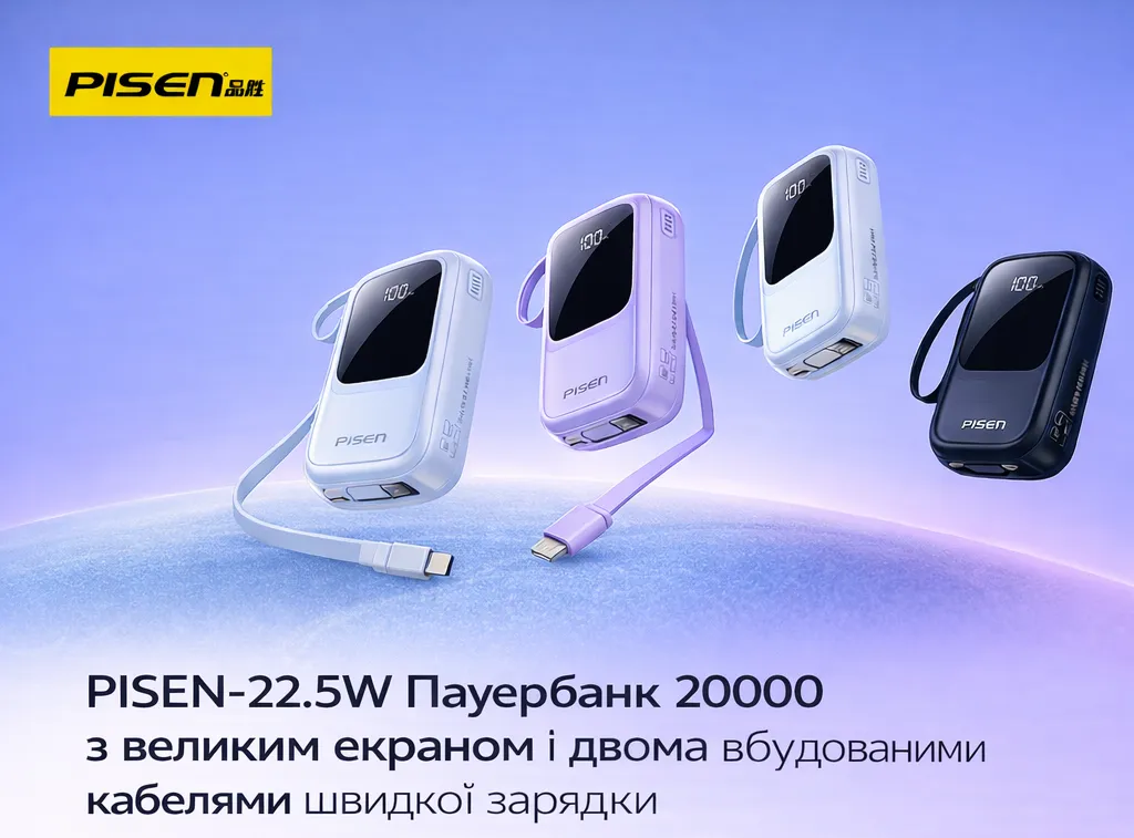 Пауэрбанк PISEN TP-D154 для акции ЕвроМобайл
