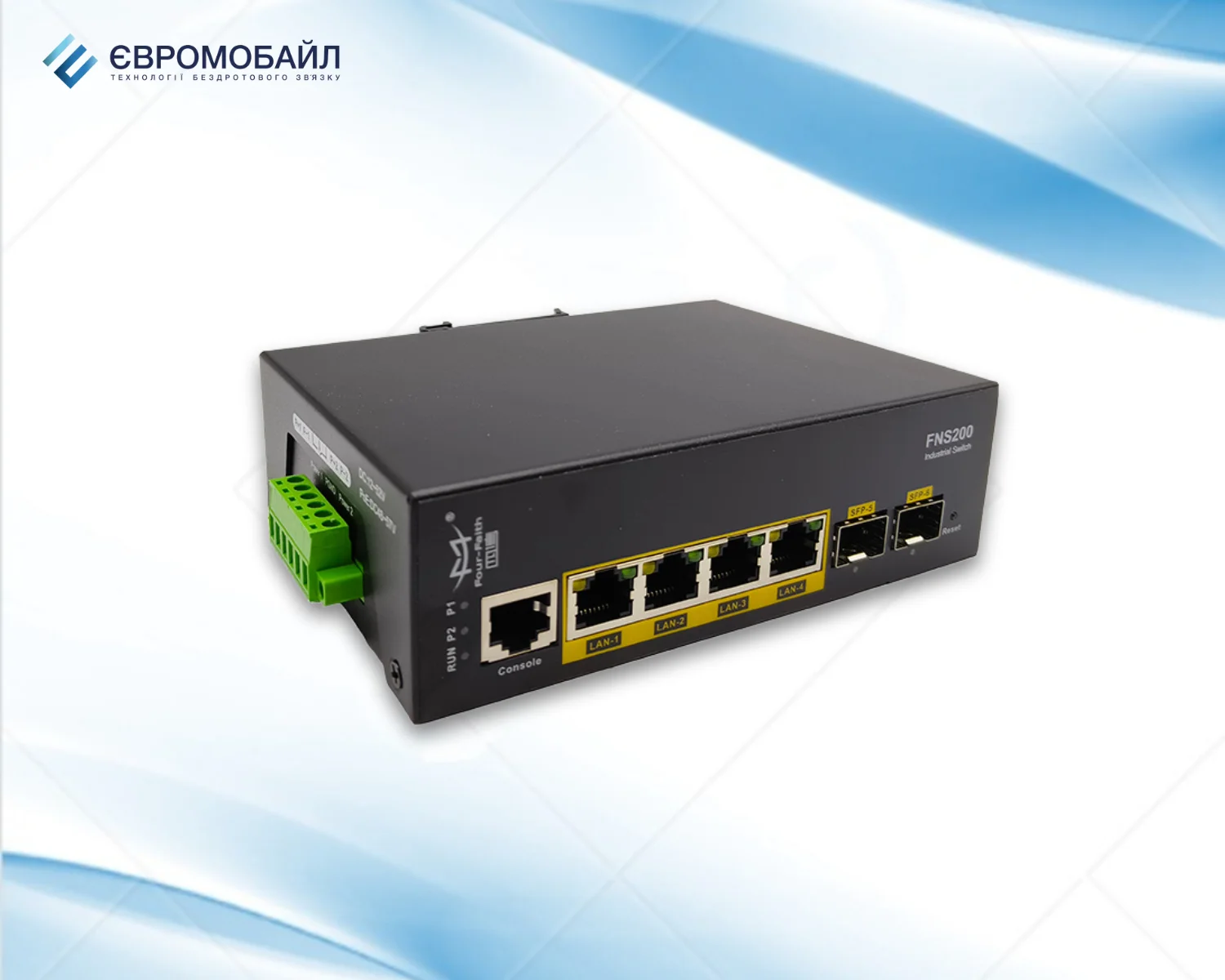 Four-Faith FNS200-24-AGB-4P-SFP-S – Промисловий керований комутатор L2 (switch)