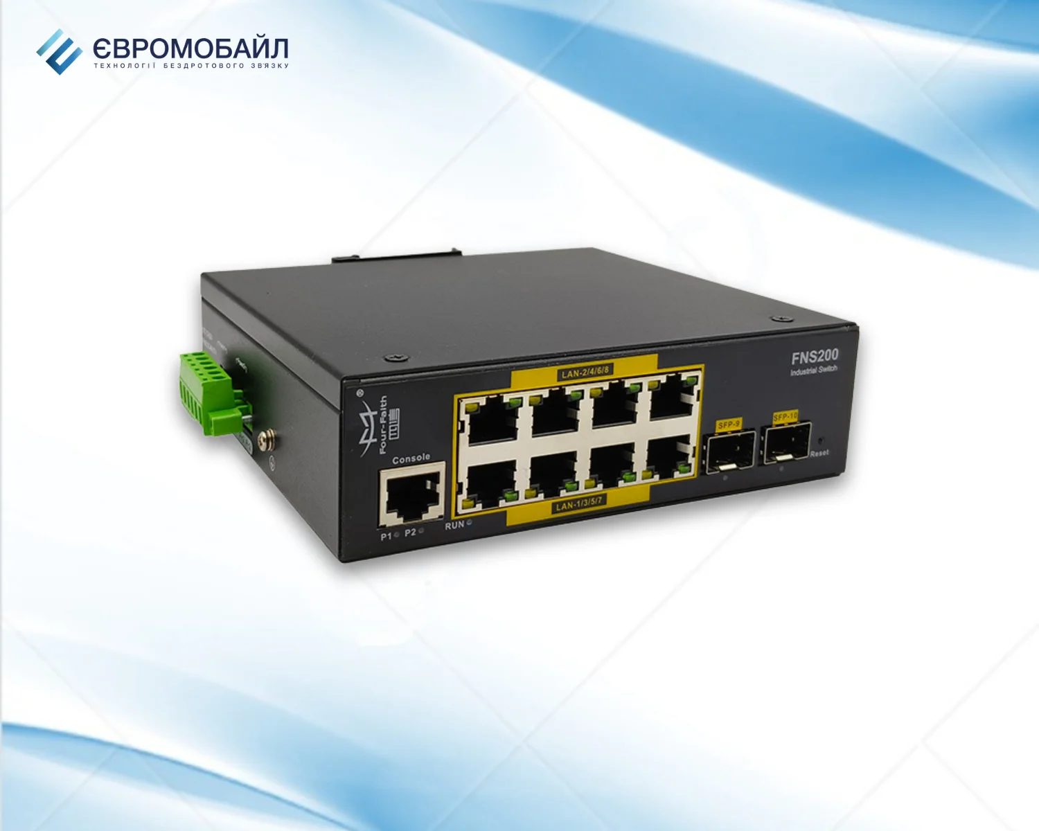 Four-Faith FNS200-28-AGB-8P-SFP-S – Промисловий керований комутатор L2 (switch)
