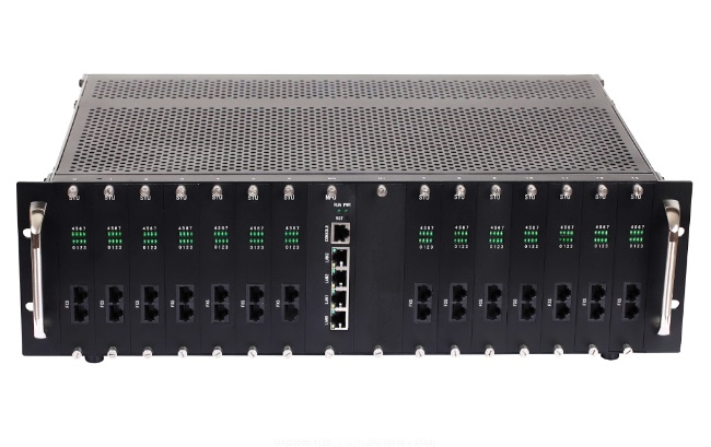 Аналоговый голсовой VoIP шлюз FXS Dinstar DAG3000-112S