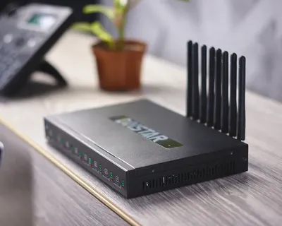 VoIP GSM шлюз Dinstar UC2000-VE-4G-B (на 4 СИМ карты)