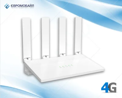 4G LTE роутер (маршрутизатор) EuroVizion rCM4L4 (Wi-Fi 6)