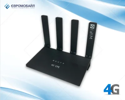 4G LTE роутер (маршрутизатор) EuroVizion rCM4L4 (Wi-Fi 6)