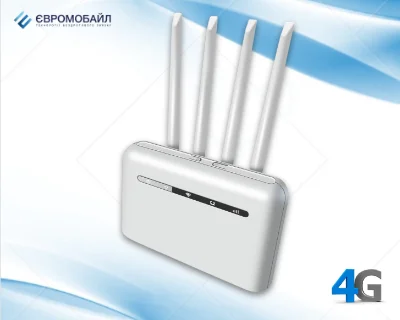 4G роутер (маршрутизатор) EuroVizion rCR4L4 (с аккумулятором, Wi-Fi 6)