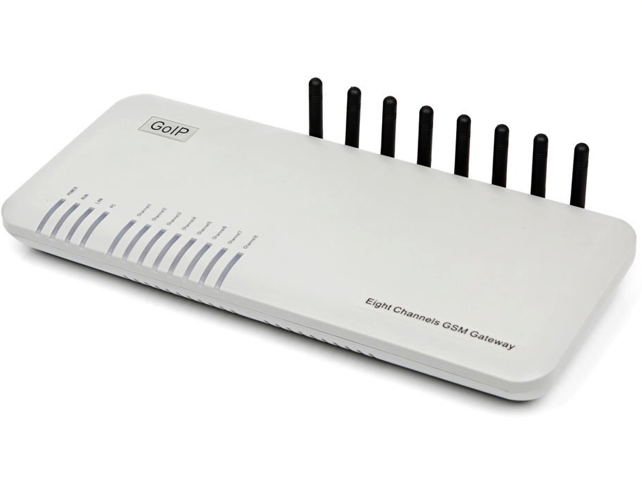VoIP GSM шлюз HyberTone GoIP 8 (на 8 GSM каналів)